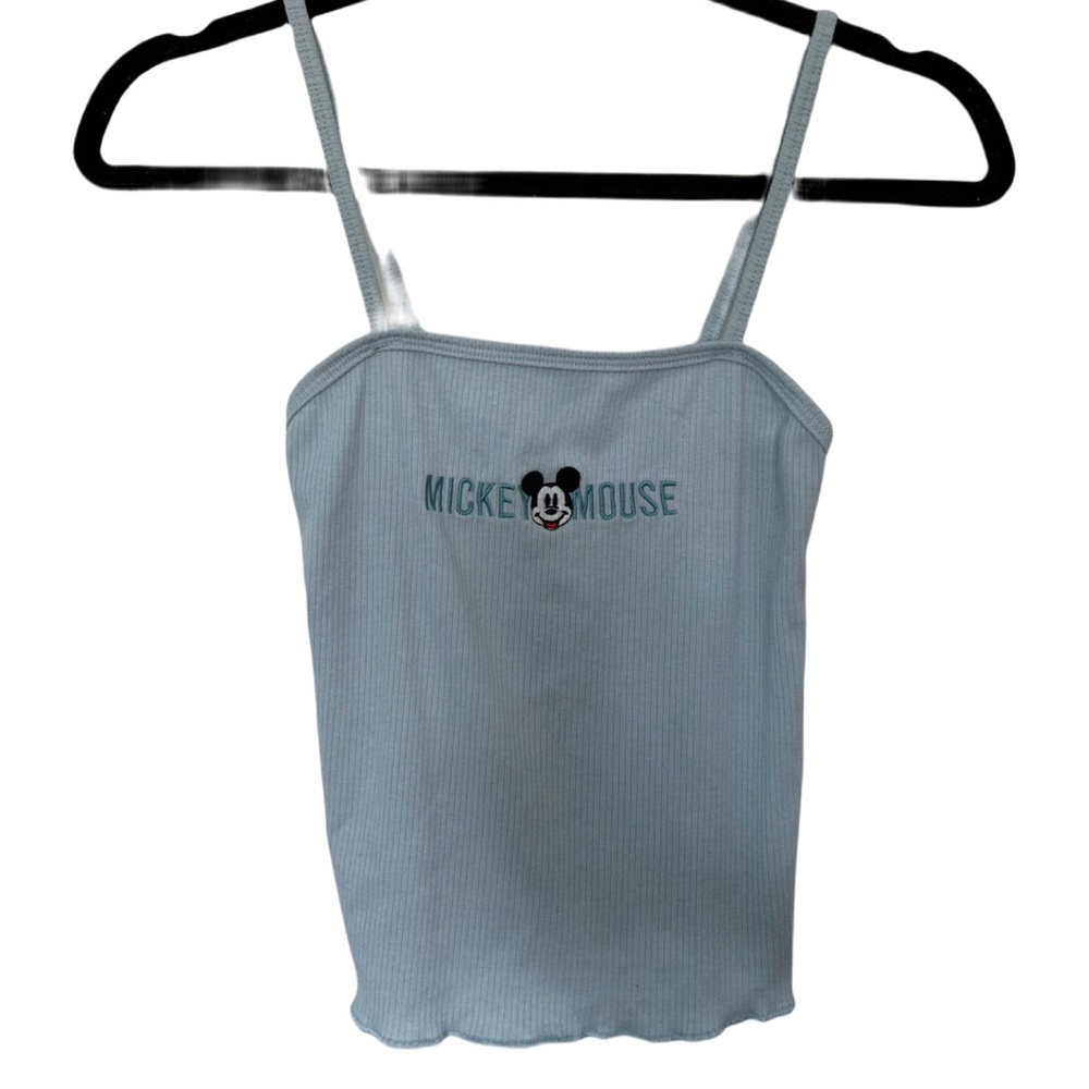 NEVER WORN Disney Strappy Tank Light Blue Mickey Mouse